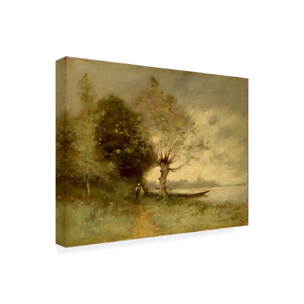 Trouillebert 'Bank Of The Loire Near Chouze' Canvas Art,35x47